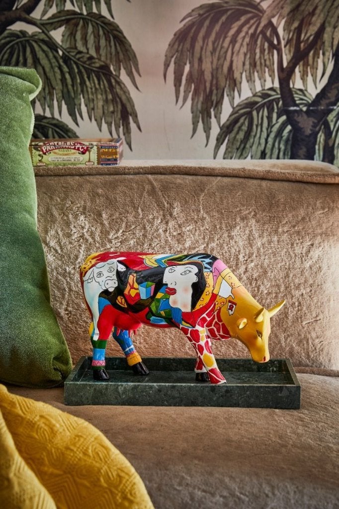 Nieuw Cow Parade koe Hommage to Picowso's African Period., Ophalen of Verzenden