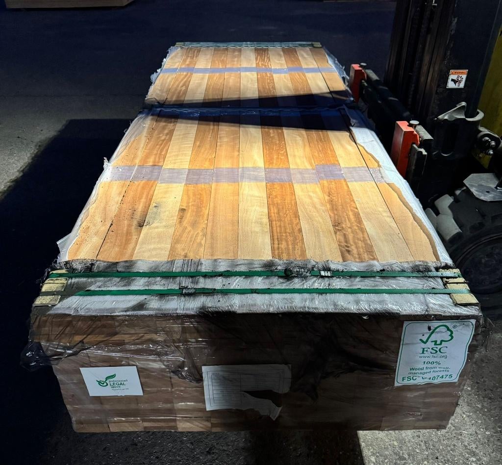 Hardhout meranti geschaafd 19x90, Ophalen, Planken, Nieuw, Hardhout