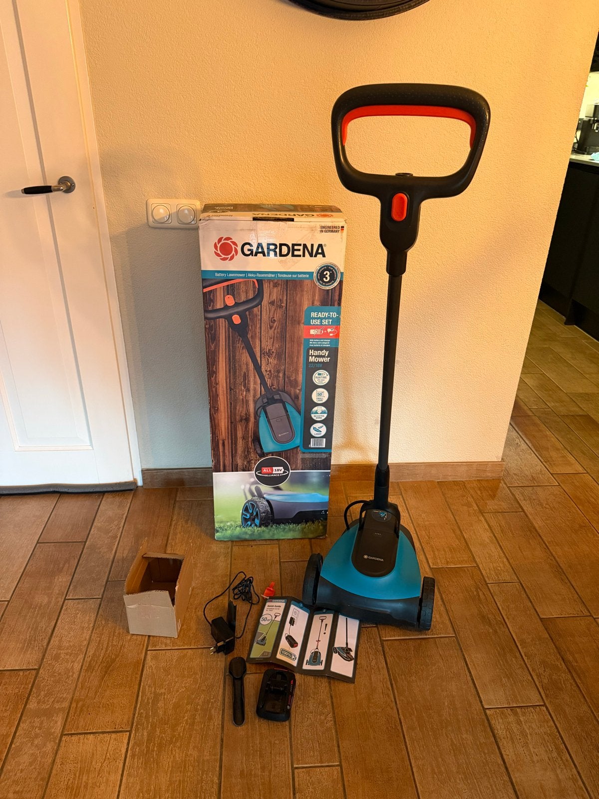 Gardena HandyMower 22/18V Accu-grasmaaier, Cirkelmaaier, Minder dan 30 cm, Accu-grasmaaier, Ophalen of Verzenden