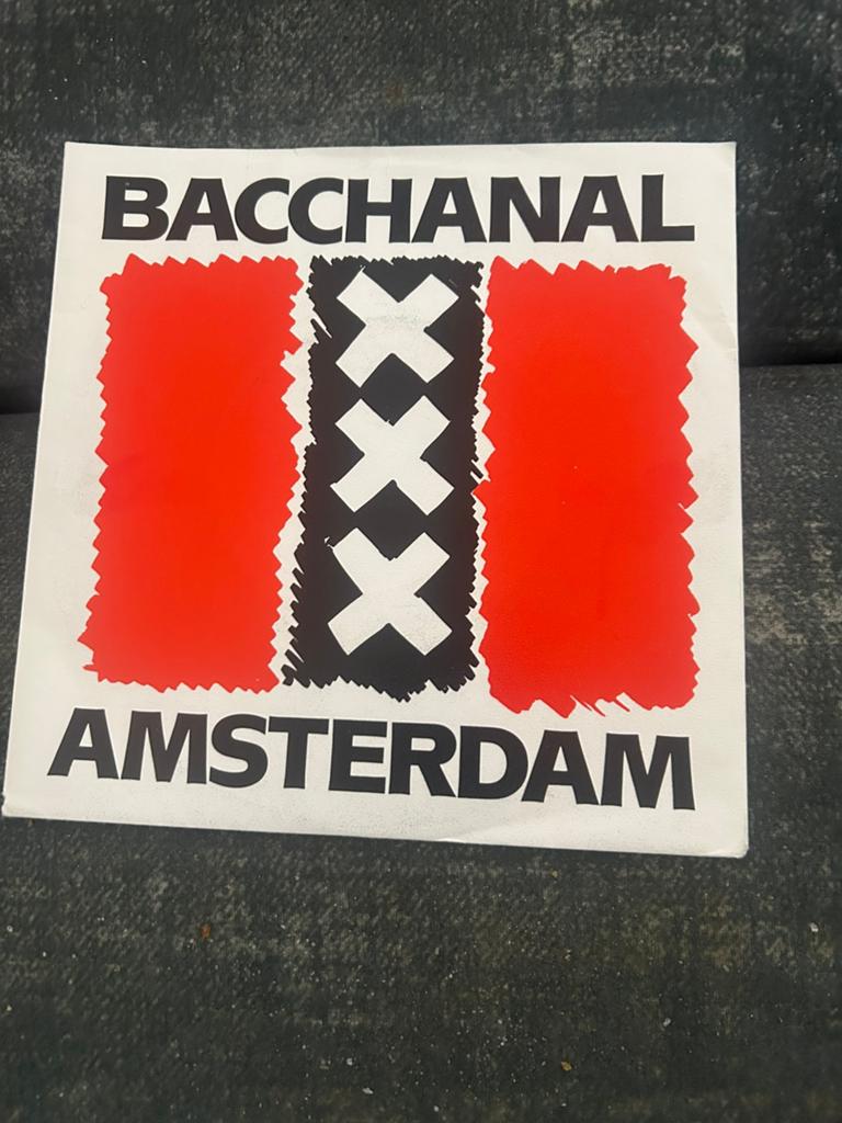 BACCHANAL AMSTERDAM 1989 band Nijmegen singeltje, Ophalen of Verzenden, 1980 - 1989, Zo goed als nieuw