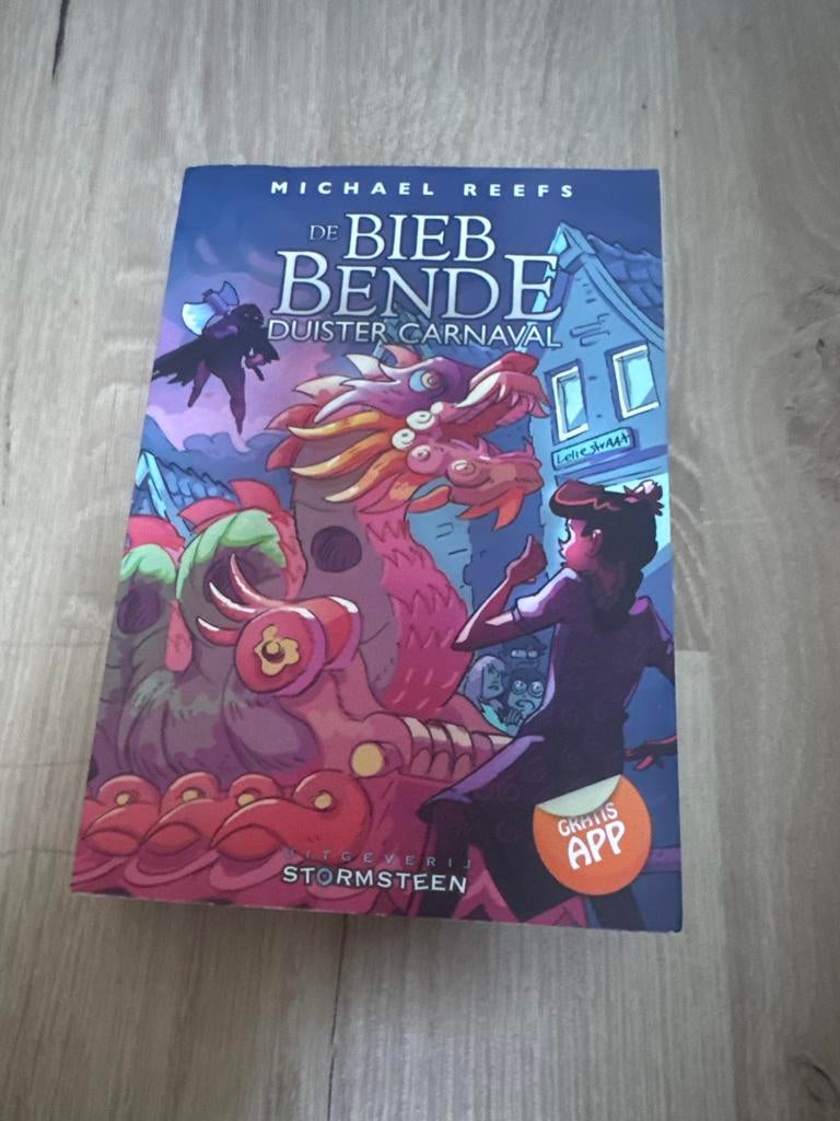 De Biebbende: Duister Carnaval - Michael Reefs (met app), Ophalen of Verzenden, Zo goed als nieuw, Fictie