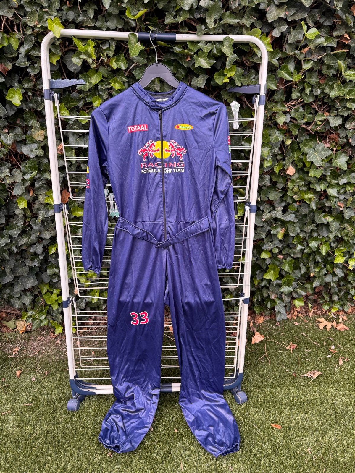 Red Bull Racing Formule 1 Kostuum - Maat 122-128, Ophalen of Verzenden, Gebruikt, 122 t/m 128, Jongen of Meisje