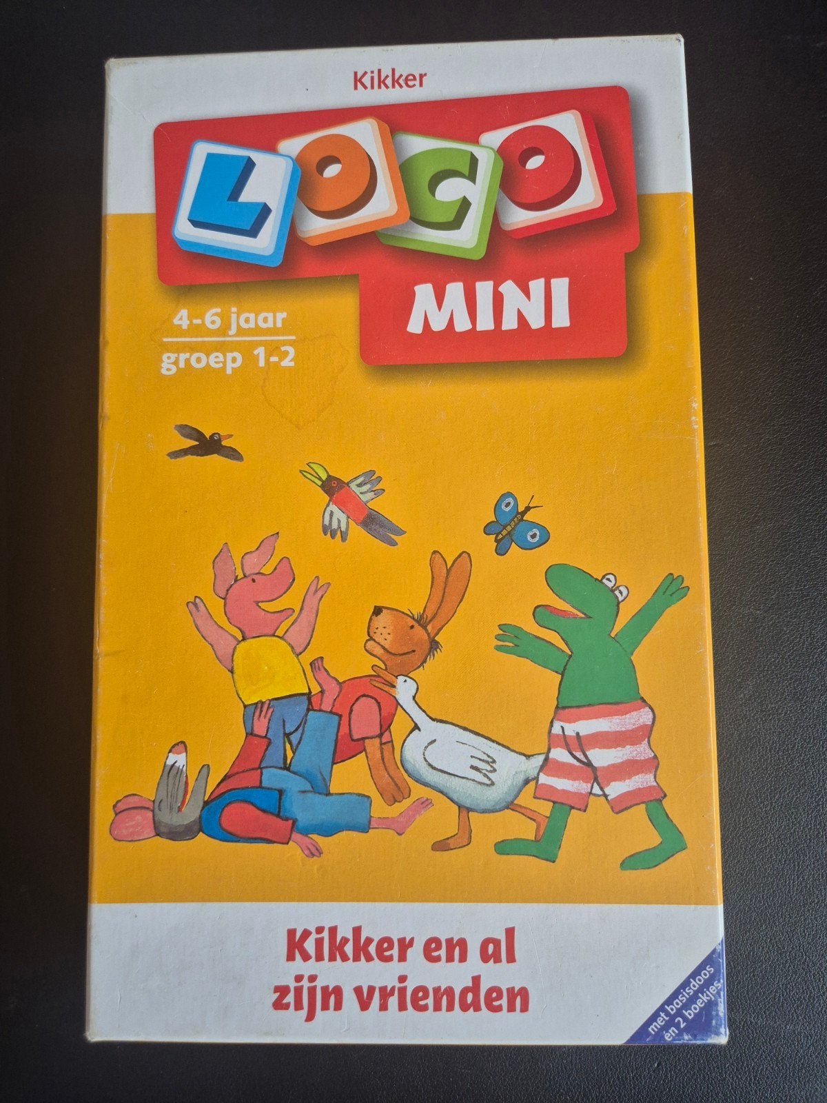 Mini Loco doos Kikker met 3 boekjes (incl. De Gorgels), Ophalen of Verzenden, Gebruikt, Puzzelen