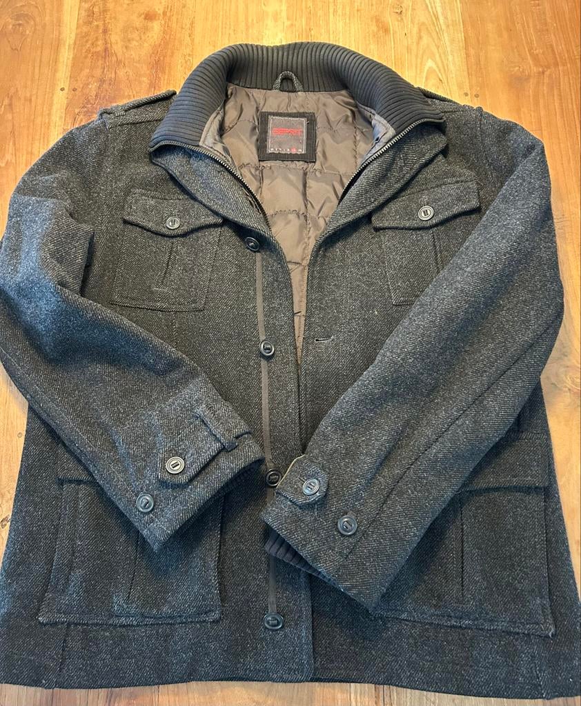 Stijlvolle Esprit herenjas - Maat XXL, Kleding | Heren, Jassen | Winter, Zo goed als nieuw, Maat 56/58 (XL), Grijs, Ophalen of Verzenden