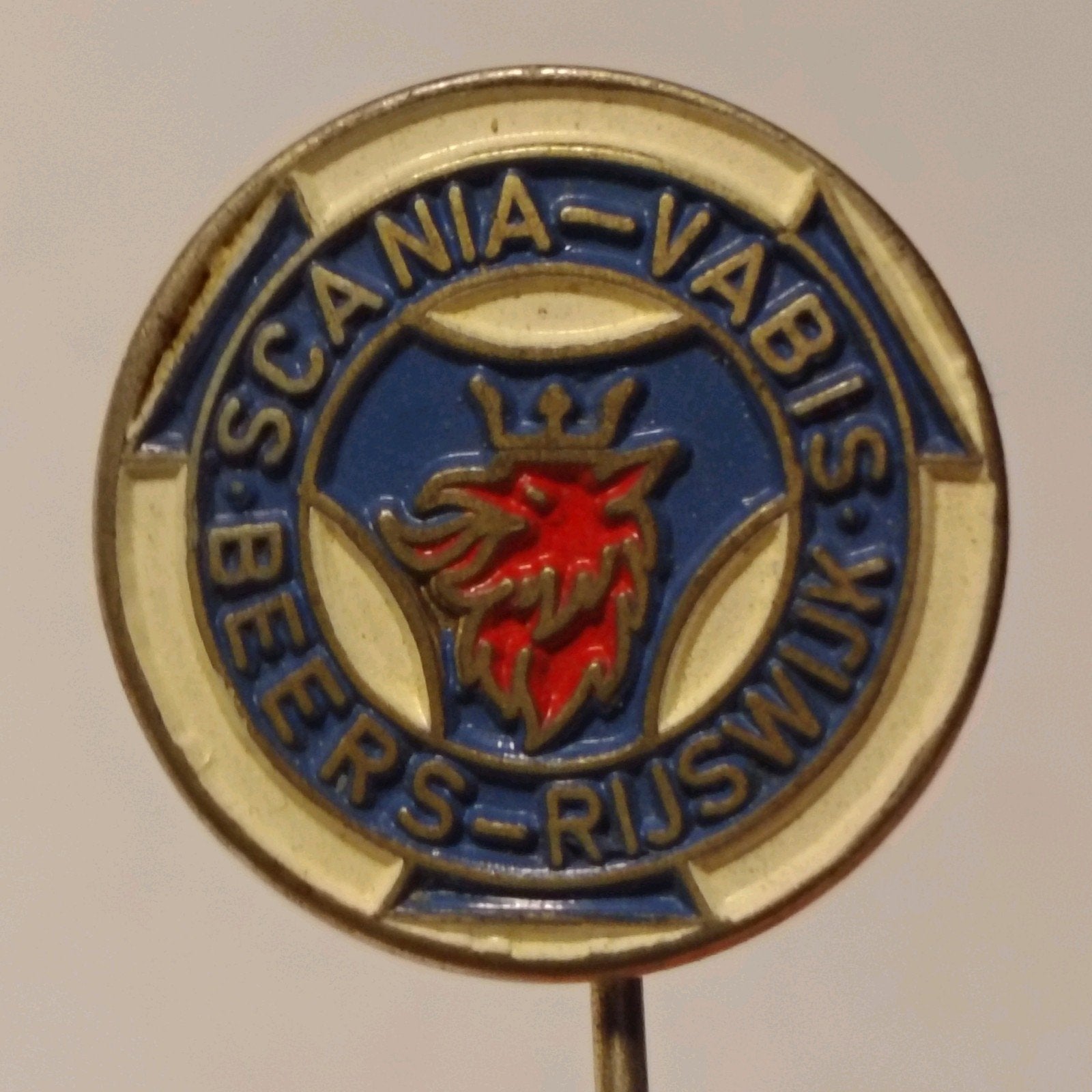 Scania-Vabis Beers-Rijswijk Speldje Steekspeld, Ophalen of Verzenden, Gebruikt, Overige onderwerpen