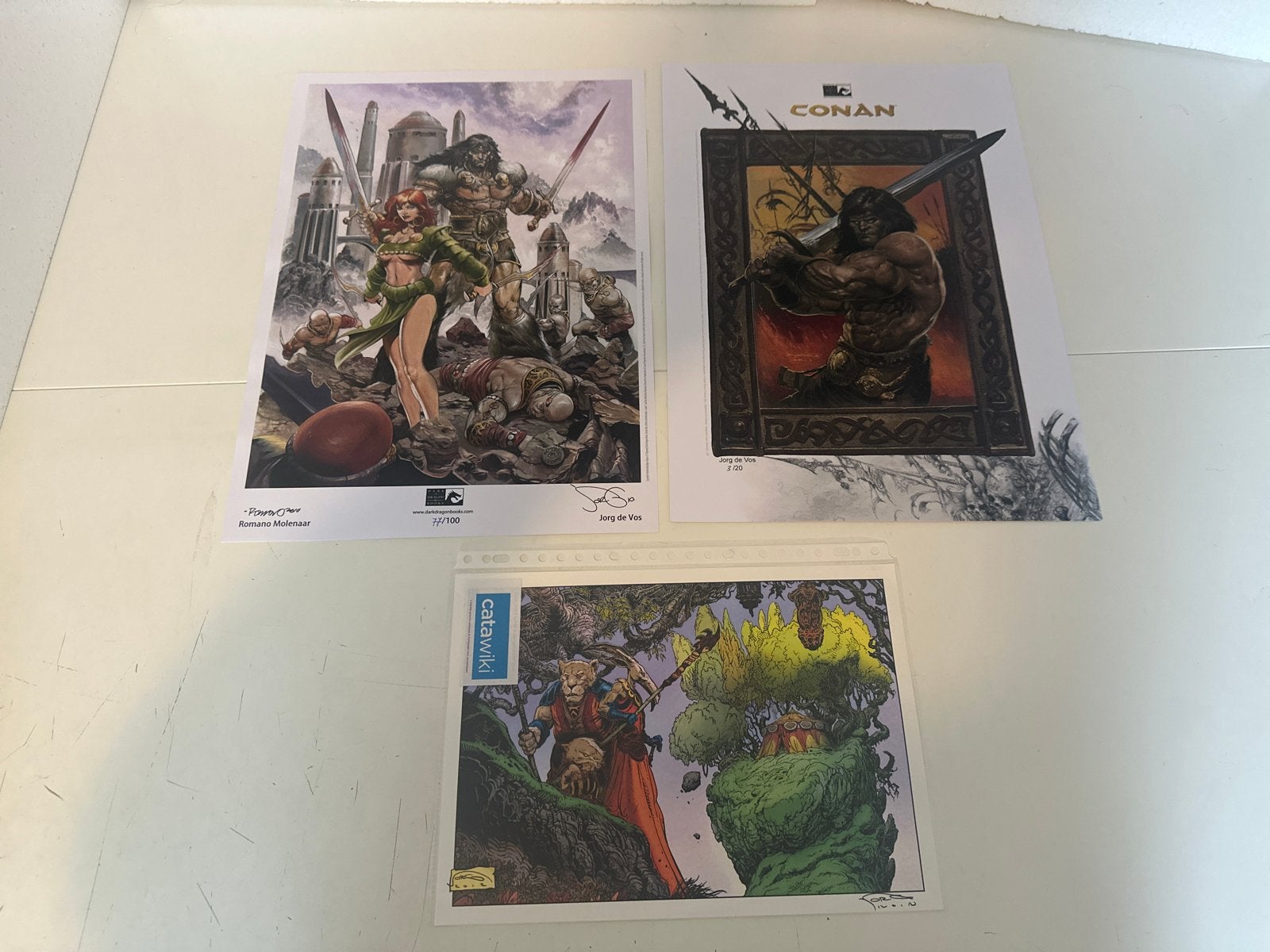 Conan en fantasy prints - Jorg de Vos, Romano Molenaar, Meerdere stripboeken, Ophalen of Verzenden, Zo goed als nieuw
