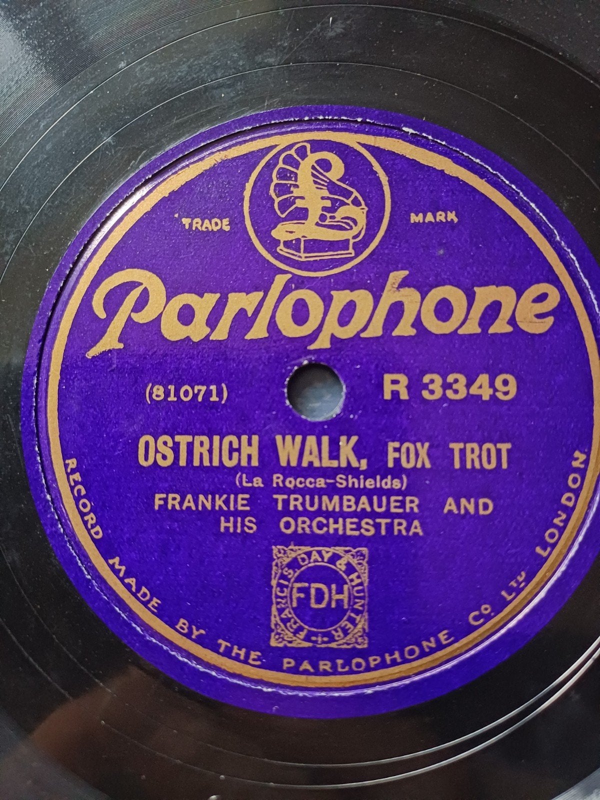 78t. JAZZ: 4 platen Trumbauer met Bix Beiderbecke, Gebruikt, 10 inch, Verzenden, Beschermende buitenhoes