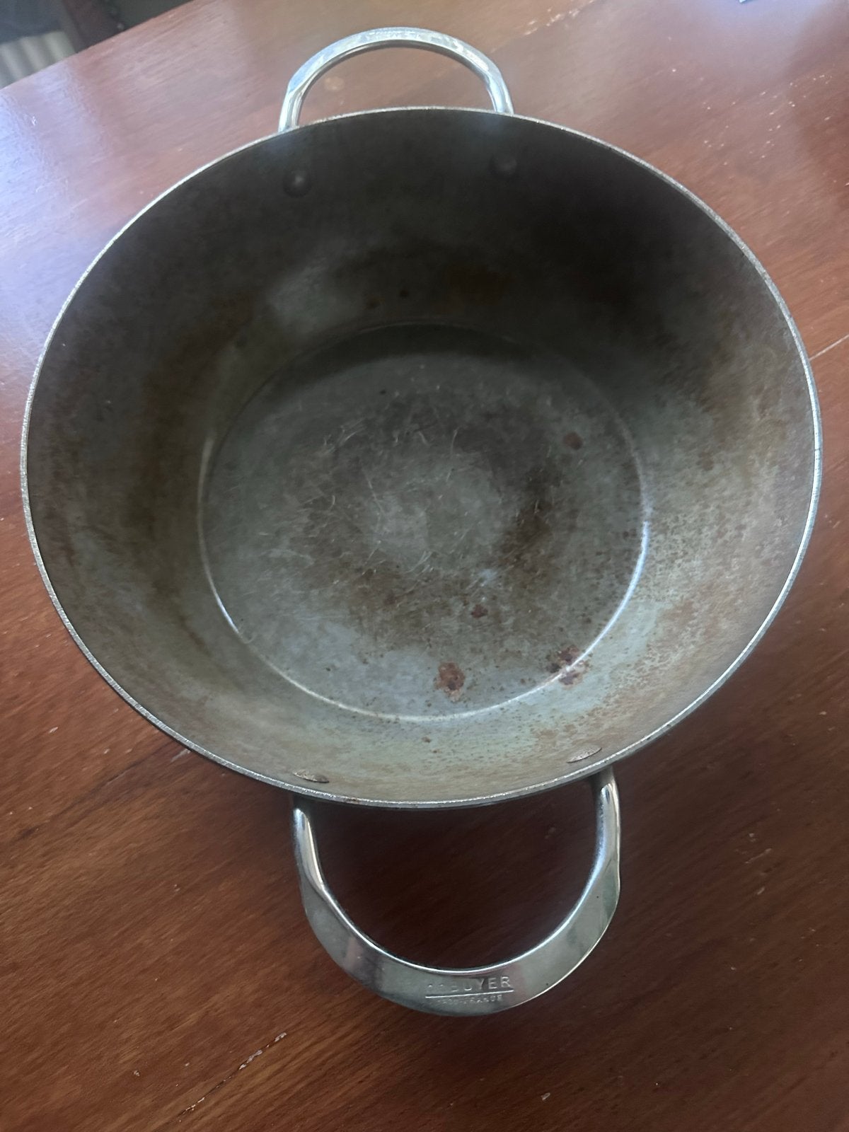 De Buyer Kookpan - Gebruikt, maar nog goed. Diameter 28,5cm, Gebruikt, De Buyer, Met handvatten, Ophalen of Verzenden