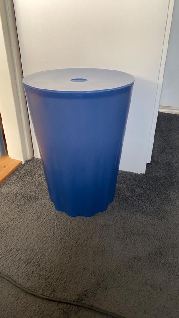 Wasmand hard plastic blauw authentics collection, Ophalen, Zo goed als nieuw, Blauw