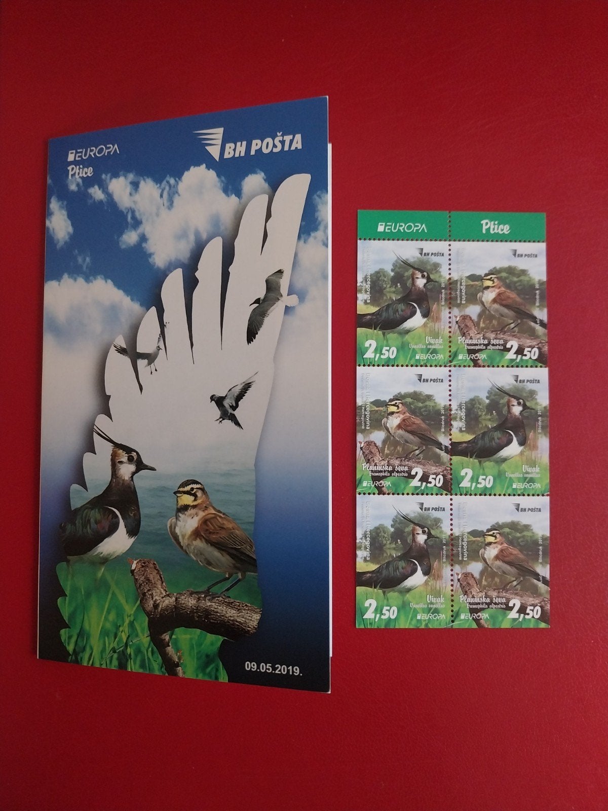 Europa Bosnië Herzegovina mh 27 vogels 2019 postfris mi 18 e, Ophalen of Verzenden, Dier of Natuur
