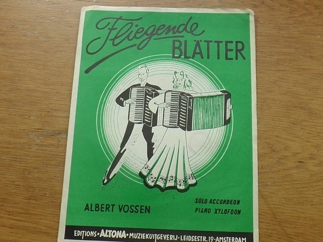 FLIEGENDE BLÄTTER - VOOR ACCORDEON, Ophalen of Verzenden, Artiest of Componist, Populair, Keyboard