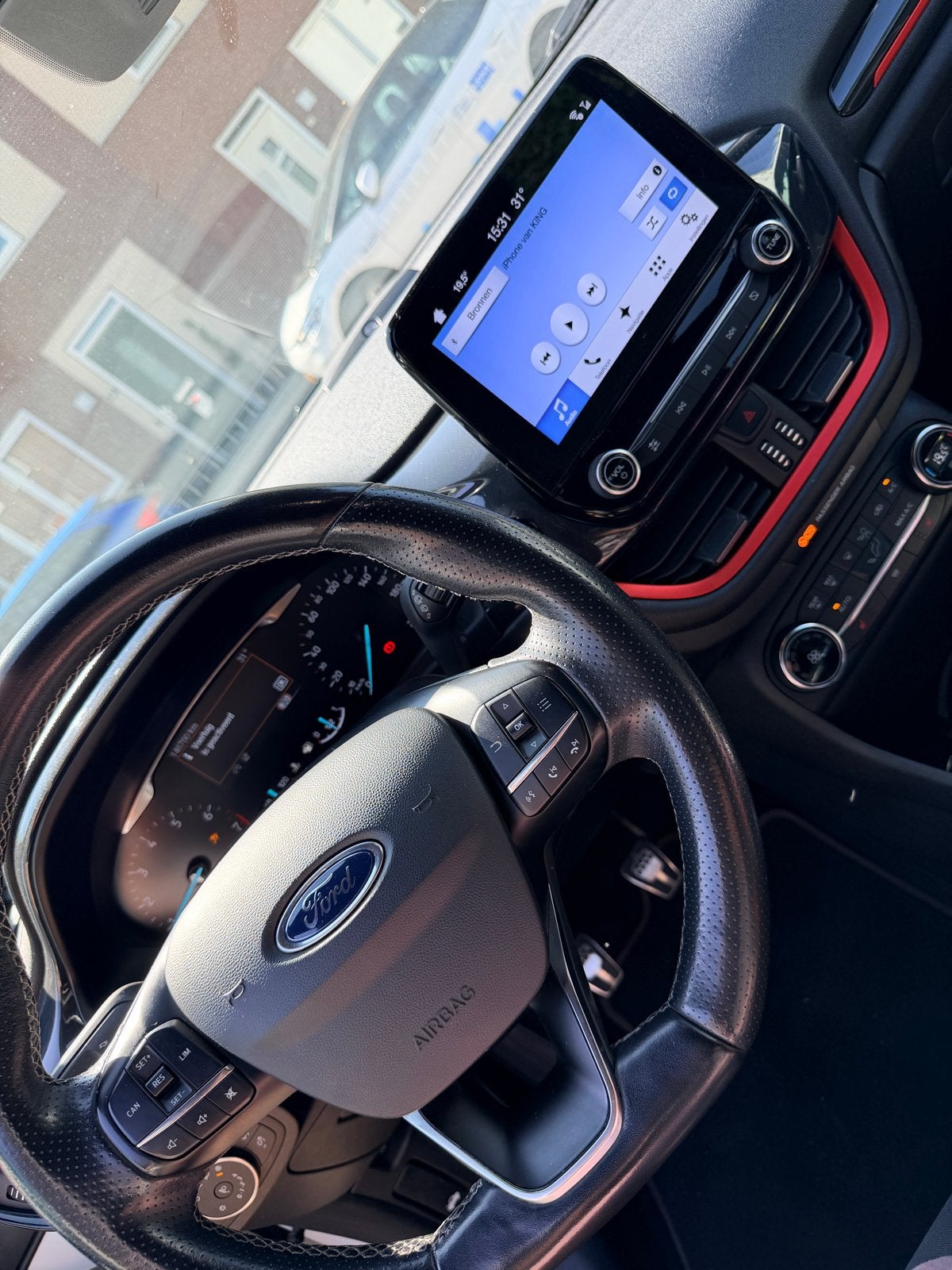 Ford Fiësta 1.0 Ecoboost 100pk 5dr 2017 Wit, Auto's, Voorwielaandrijving, 1063 kg, Handgeschakeld, Geïmporteerd