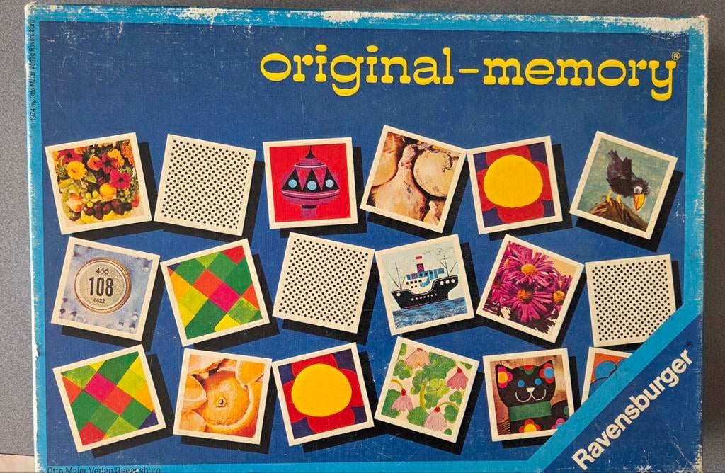 Vintage Ravensburger Original Memory Spel - Jaren '70, Ophalen of Verzenden