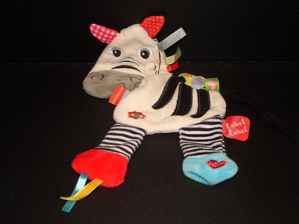 LABELLABEL ZEBRA KNUFFELDOEK VELOURS WIT MET ZWARTE, Ophalen of Verzenden, Nieuw, Overige typen