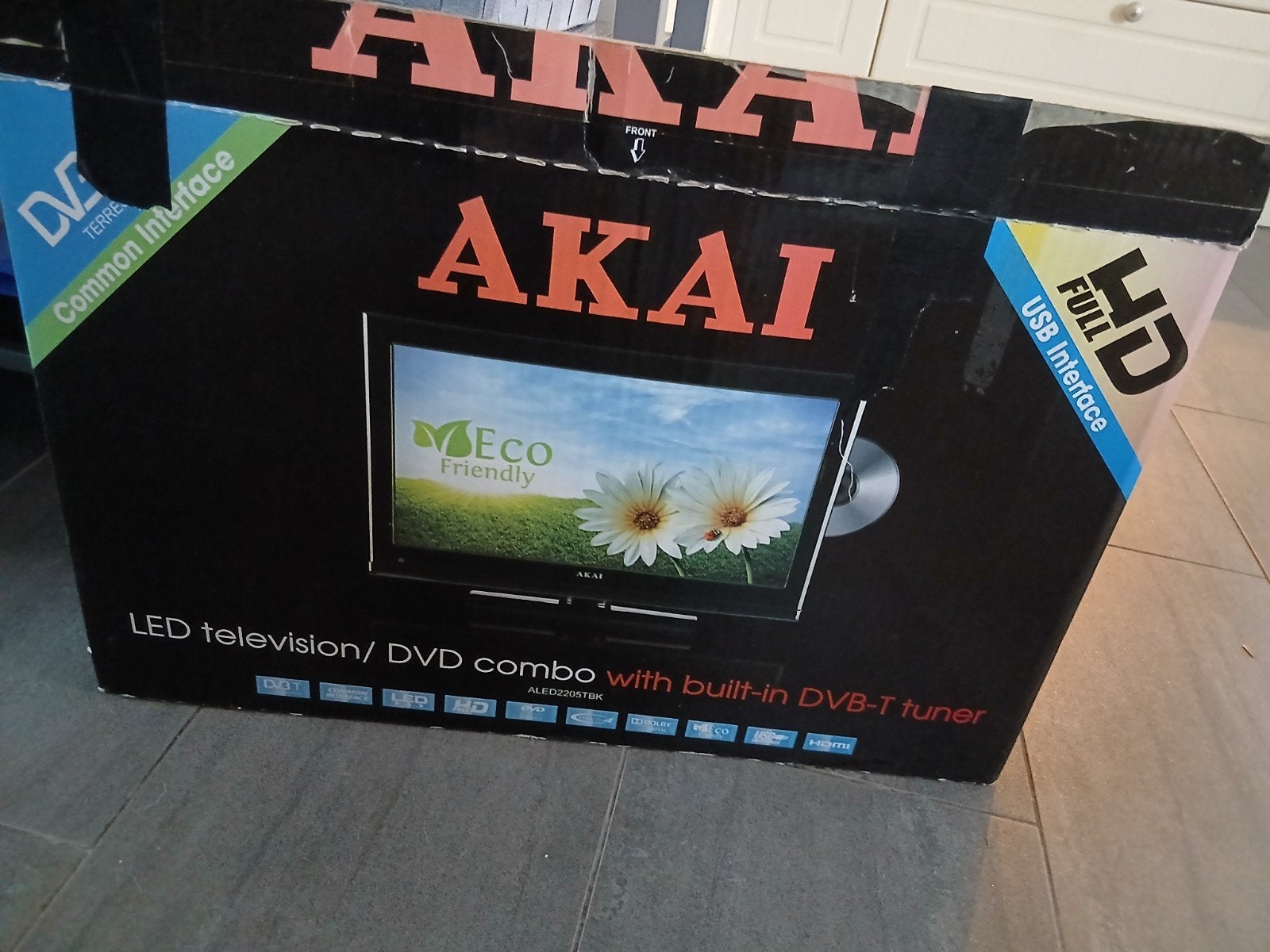 Akai LED TV/DVD Combo ALED2205TBK -  in doos, Audio, Tv en Foto, Televisies, Ophalen, LED, 50 Hz, Zo goed als nieuw