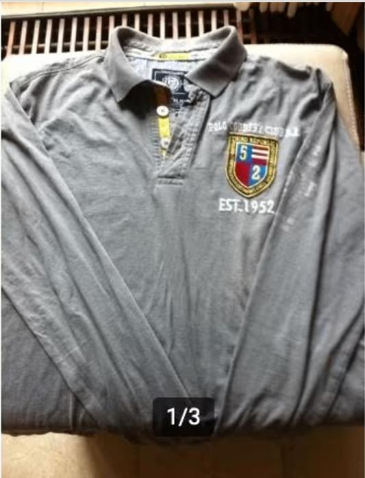 Heren polo elastisch mt M Third Republic grijs, Kleding | Heren, Maat 48/50 (M), Ophalen of Verzenden, Zo goed als nieuw, Third Republic