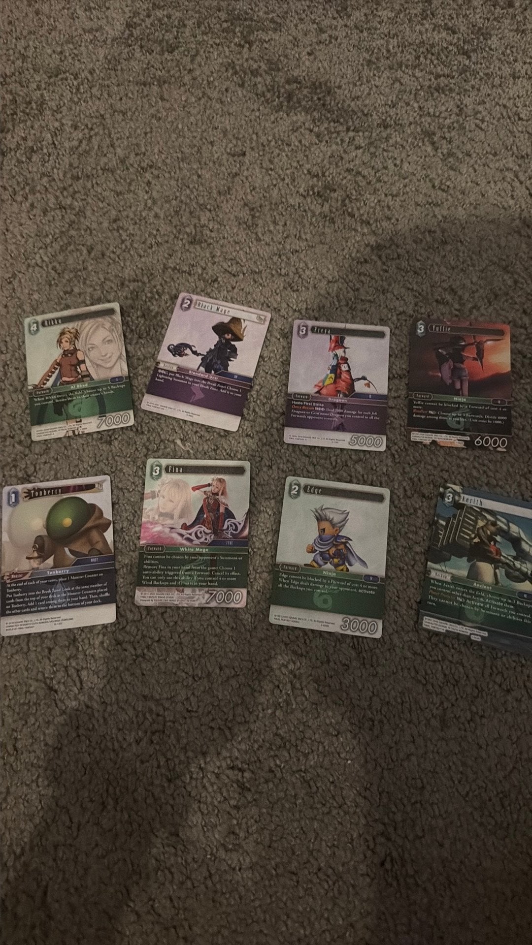 Final fantasy kaarten, Hobby en Vrije tijd, Spaarzegeltjes, Ophalen of Verzenden, Winkel, Super of Benzinepomp, Volle spaarkaart