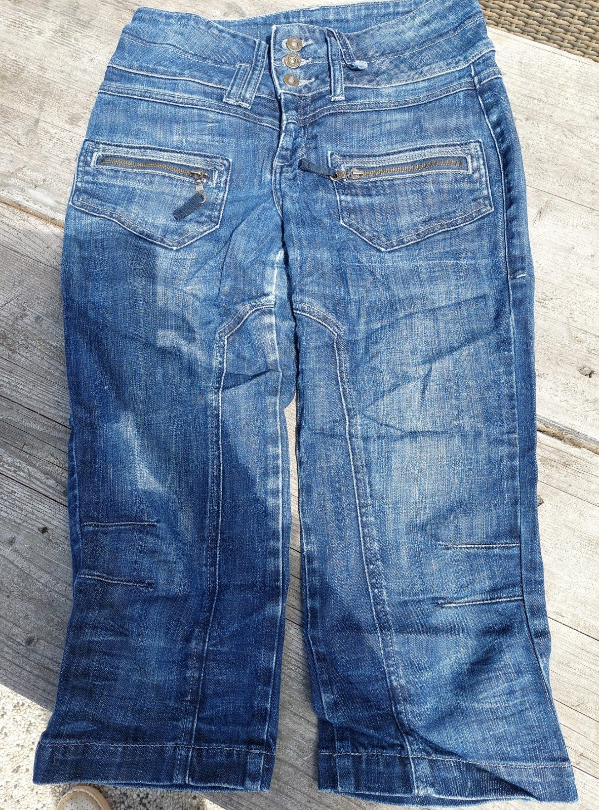 FITT Miss Etam Jeans - Maat 38 - Blauw, Fitt Miss Etam, Blauw, Ophalen of Verzenden, Zo goed als nieuw