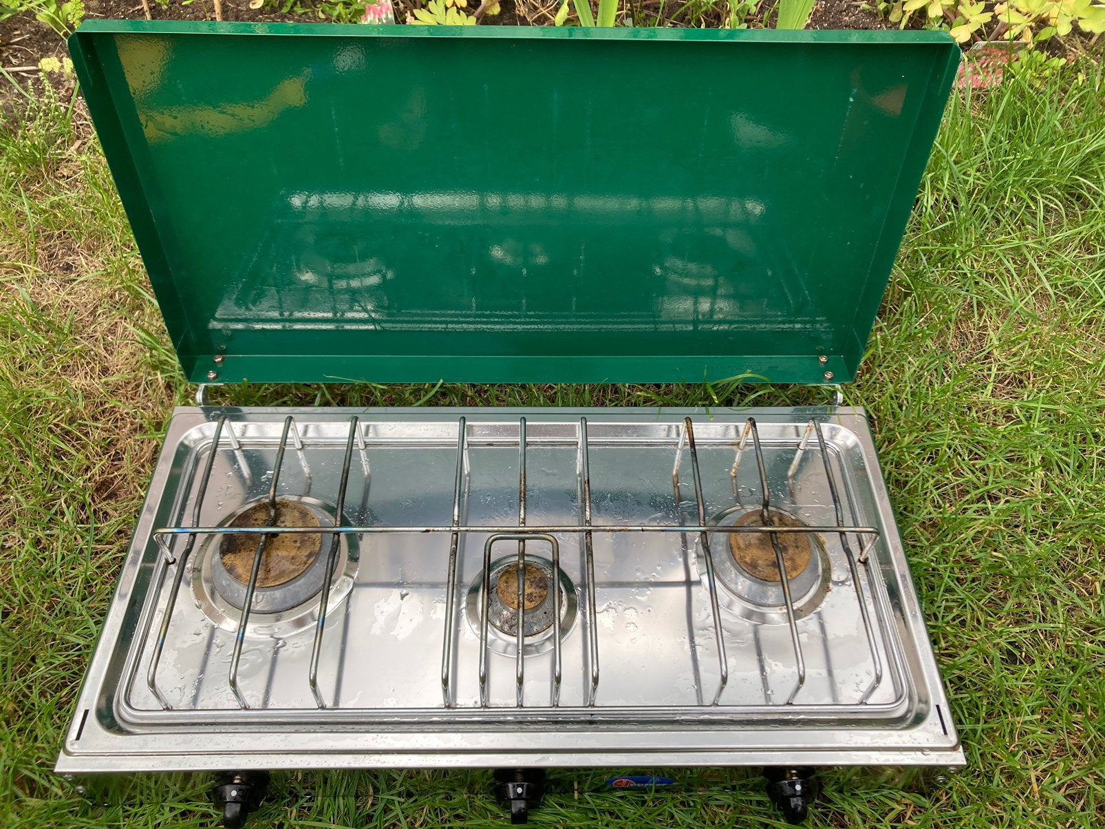 3 pits campingkookstel Parker, Ophalen of Verzenden, Zo goed als nieuw