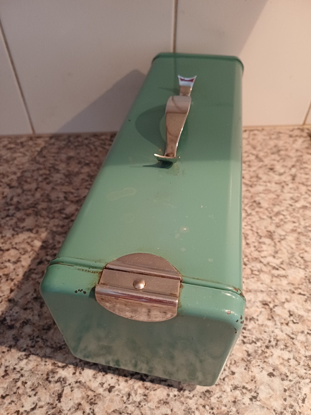 Retro koek blik, met plankje, Ophalen, Huis en Inrichting