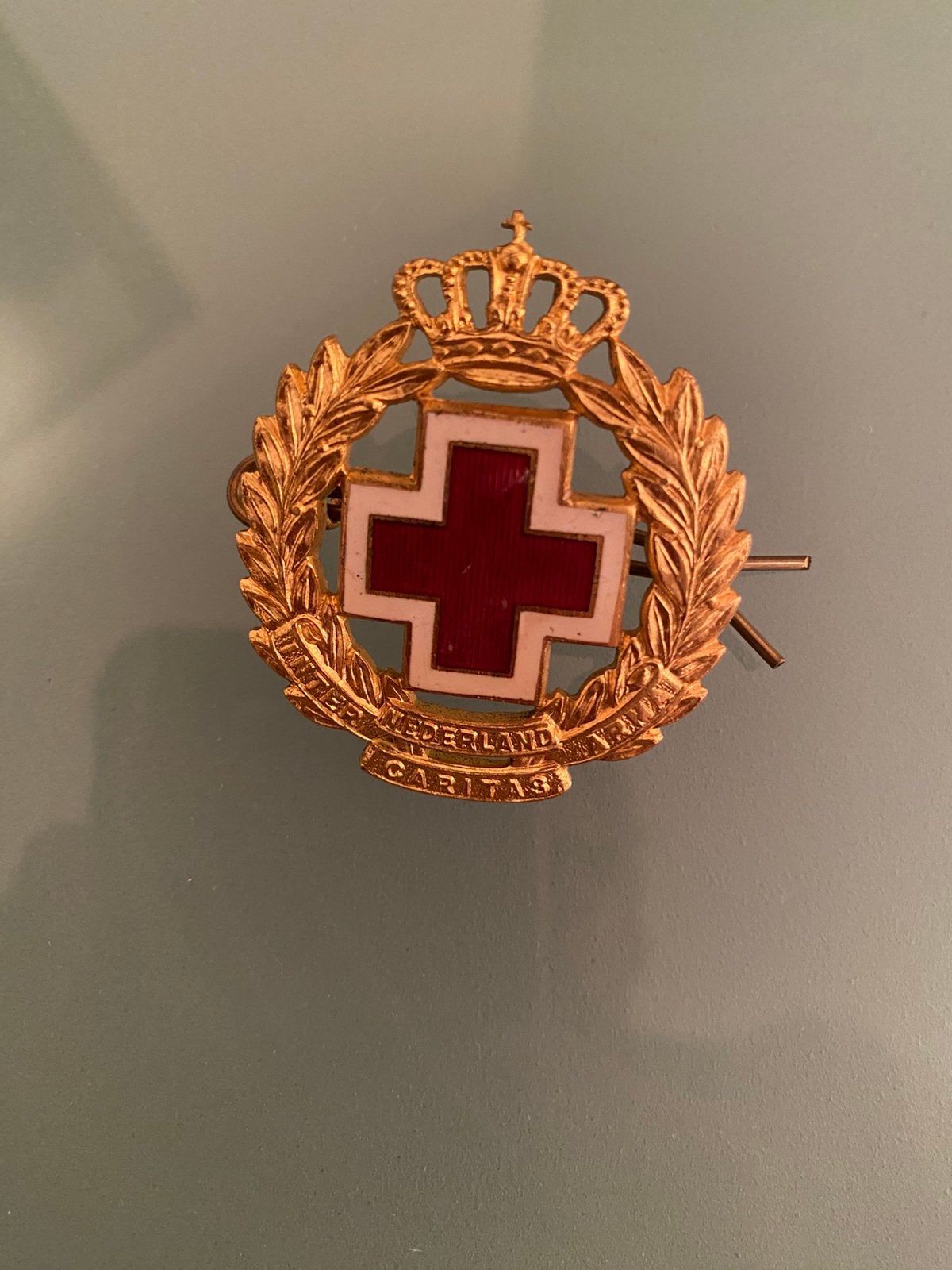PET EMBLEEM NEDERLANDS RODE KRUIS., Ophalen of Verzenden, Zo goed als nieuw, Overige onderwerpen