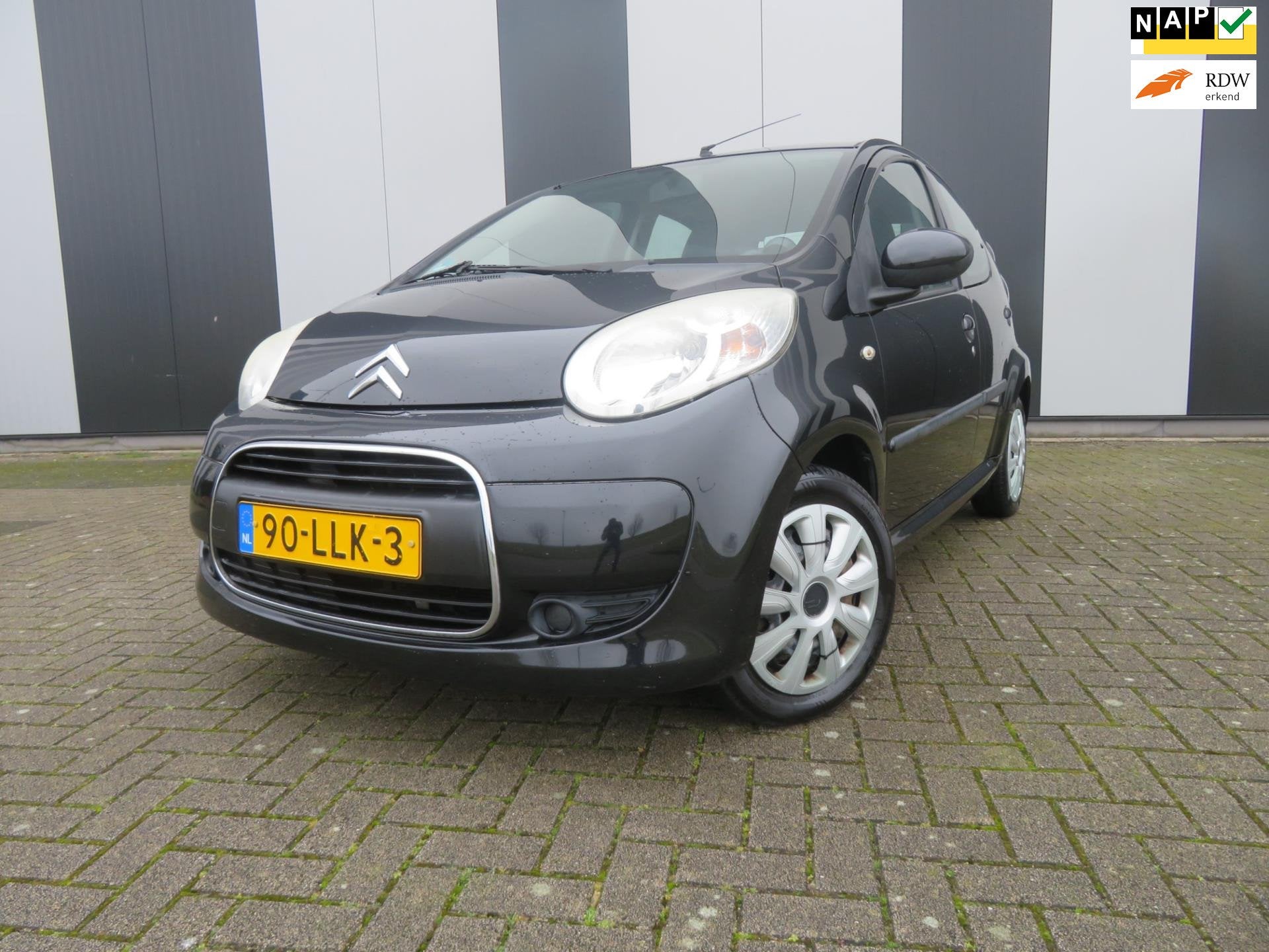 Citroen C1 1.0-12V Ambiance, Auto's, Citroën, Gebruikt, Zwart, 4 stoelen, C1