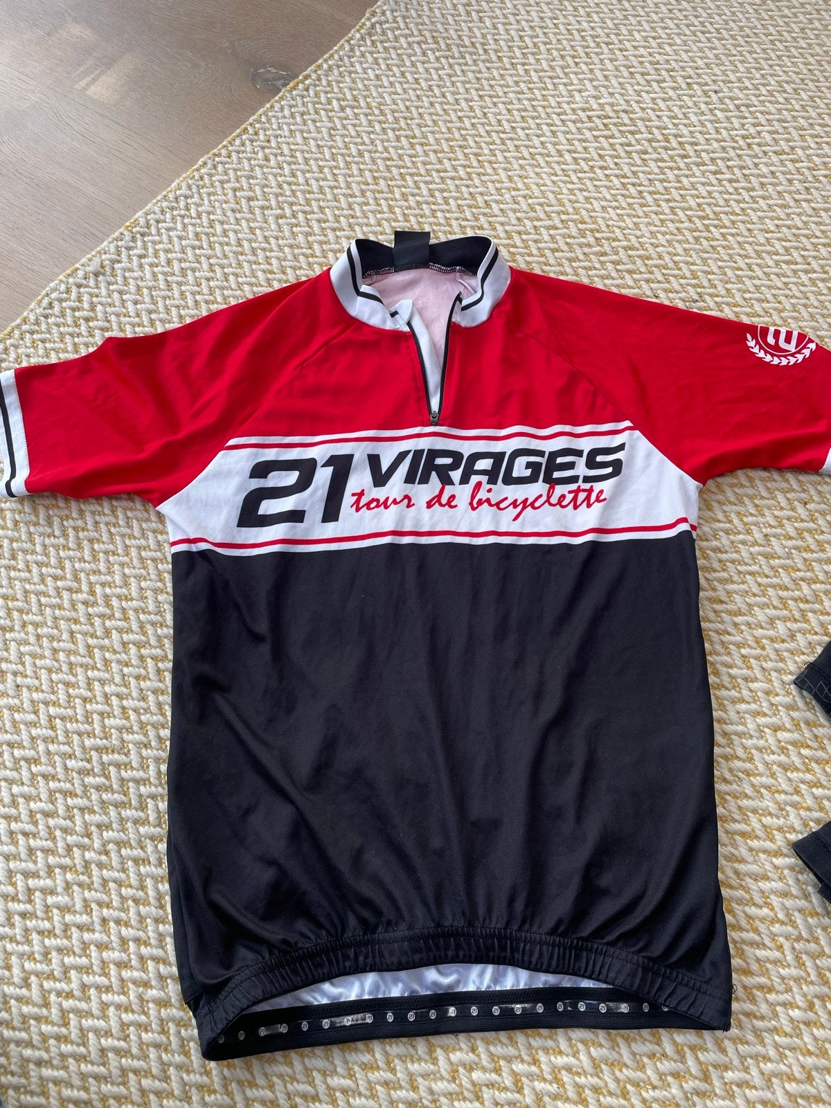 Wielrenshirt Heren - 21 Virages Tour de Bicyclette, Fietsen en Brommers, Fietsaccessoires | Fietskleding, Ophalen of Verzenden