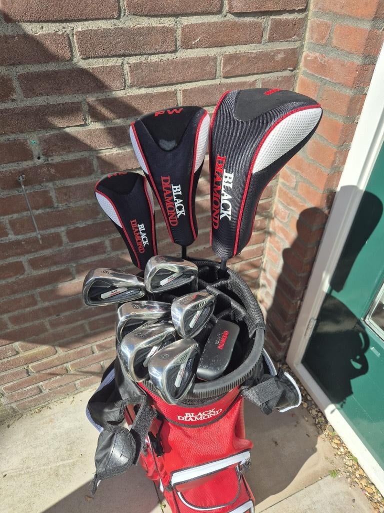 Dames golfset Black Diamond met golftas incl €175,-, Ophalen of Verzenden, Zo goed als nieuw, Set