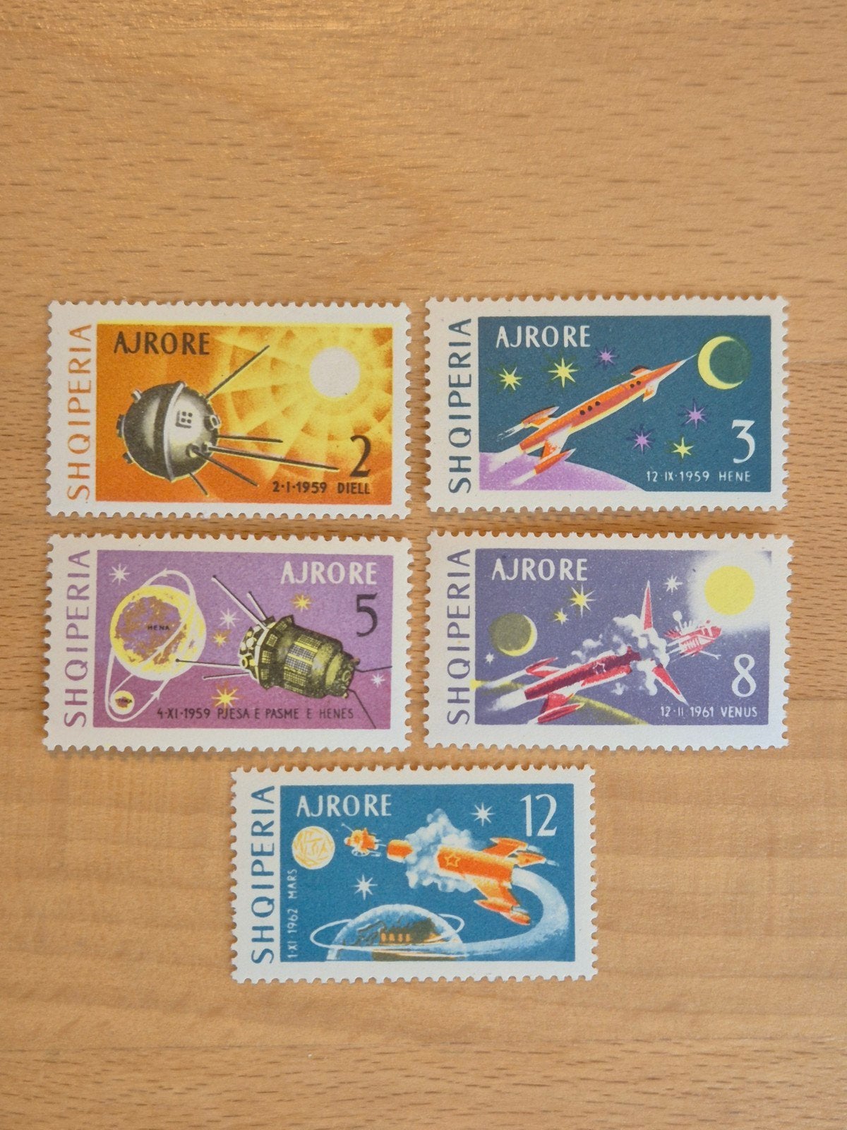 Albanië 1963 ruimtevaart, Ophalen of Verzenden, Overige landen, Postfris