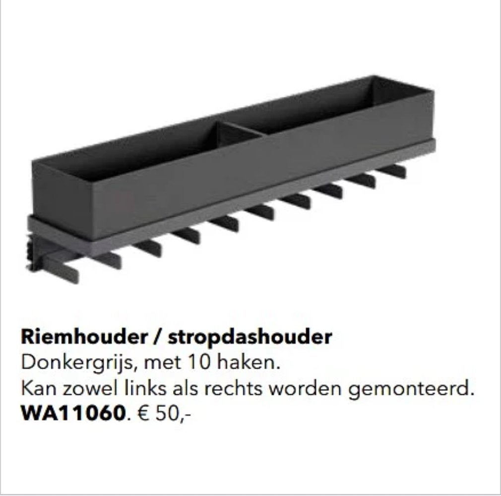 2 KVIK nieuwe riem/stropdas houders voor inloopkast, Ophalen, Nieuw, 50 tot 100 cm, Minder dan 100 cm