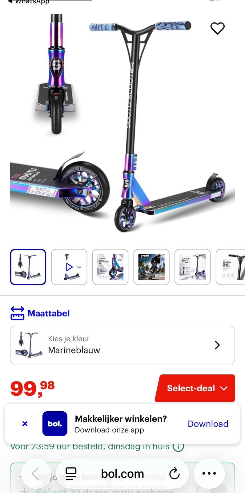 Step SUOTU z.g.a.n., Ophalen of Verzenden, Zo goed als nieuw, Gewone step