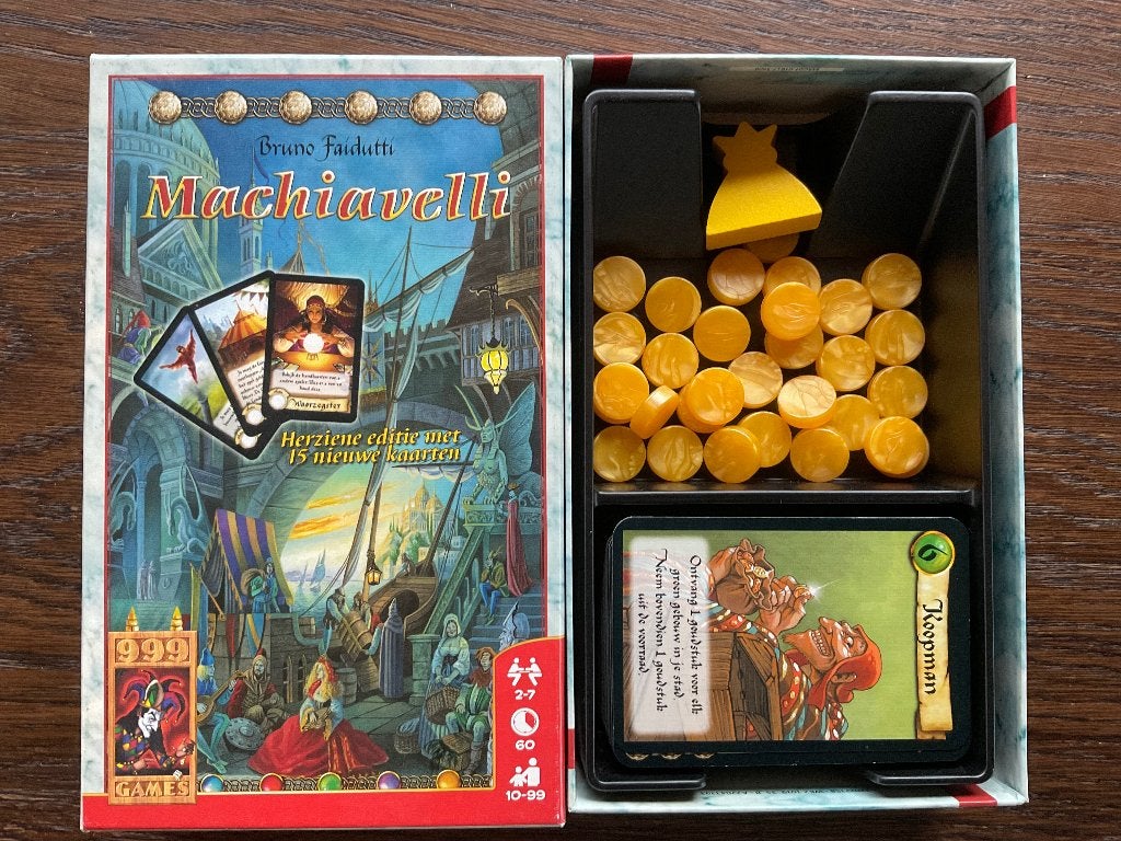 Machiavelli kaartSpel, Hobby en Vrije tijd, Vijf spelers of meer, Ophalen, Zo goed als nieuw, 999 Games