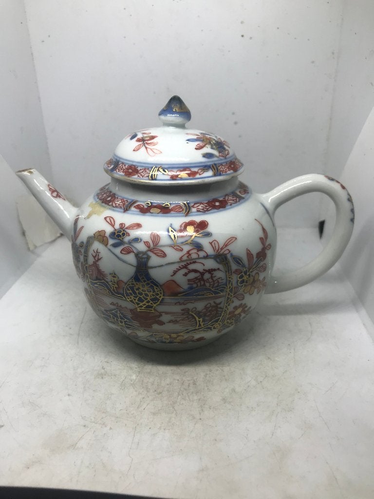 chinees porselein trekpotje antiek, Ophalen of Verzenden