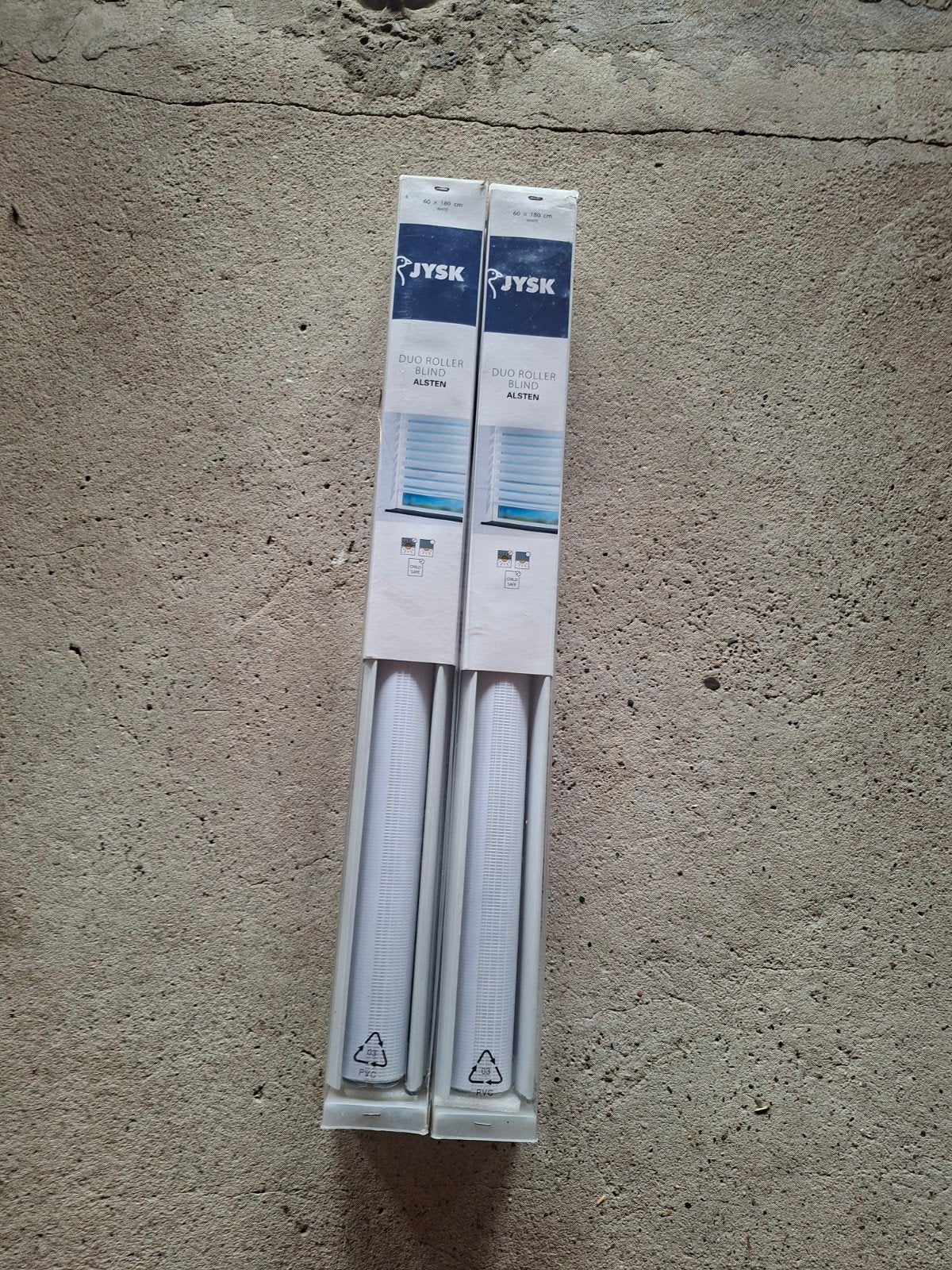 Nieuwe JYSK Duo Rolgordijnen Alsten Wit (2 stuks), Ophalen, Nieuw, Wit, Duo rolgordijn