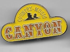 COUNTRY MUSIC CANYON EMAILE PIN, Ophalen of Verzenden, Gebruikt, Overige onderwerpen, Speldje of Pin