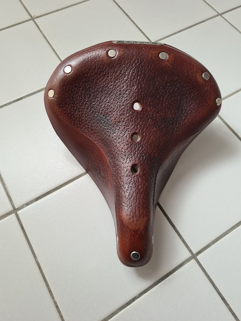 Leden Brooks zadel B67s, Ophalen, Gebruikt, Zadel, Leer