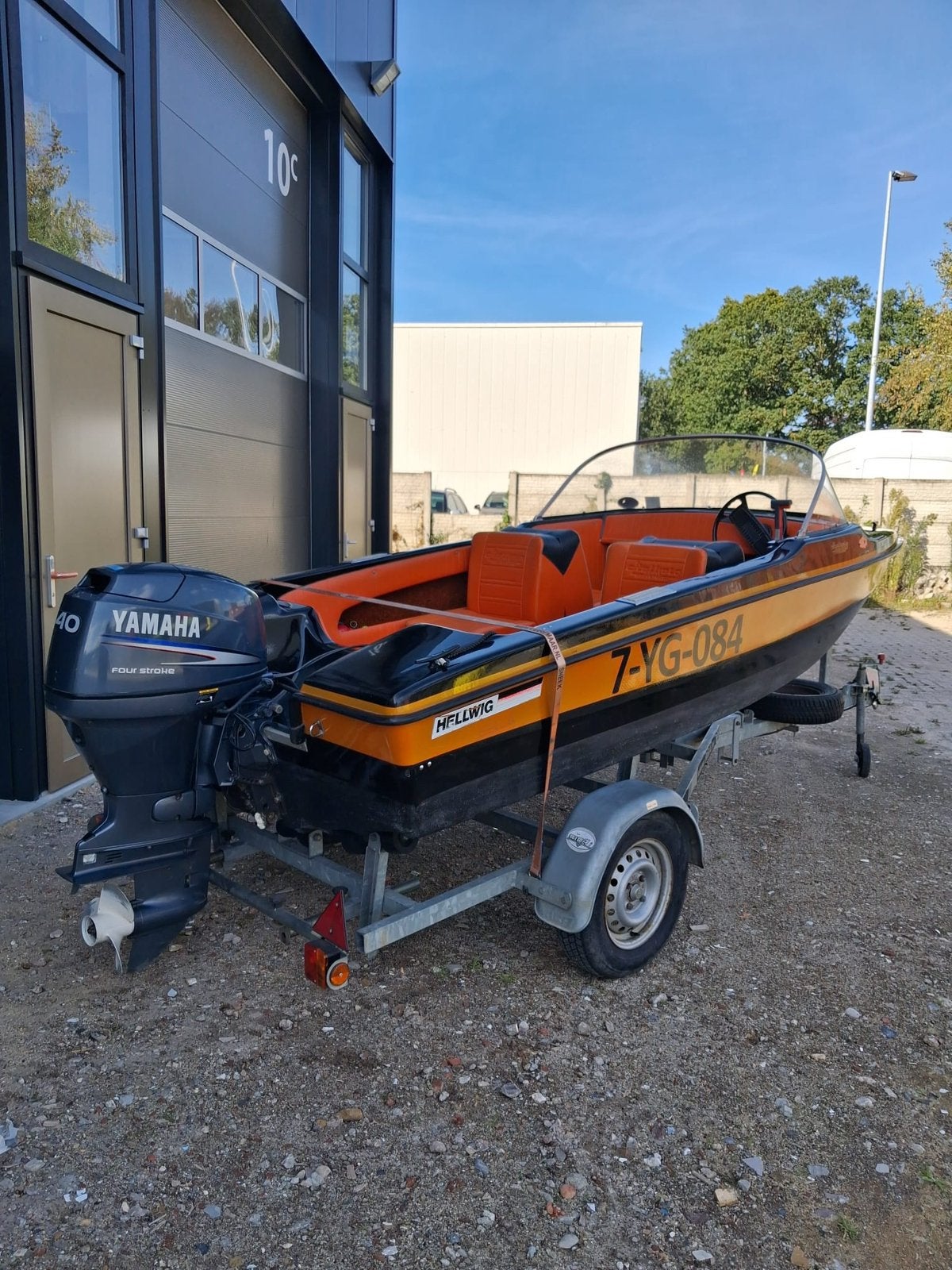 Hellwig speedboot met 40pk yamaha 4 takt., Ophalen, Zo goed als nieuw, Overige typen, Motorboot