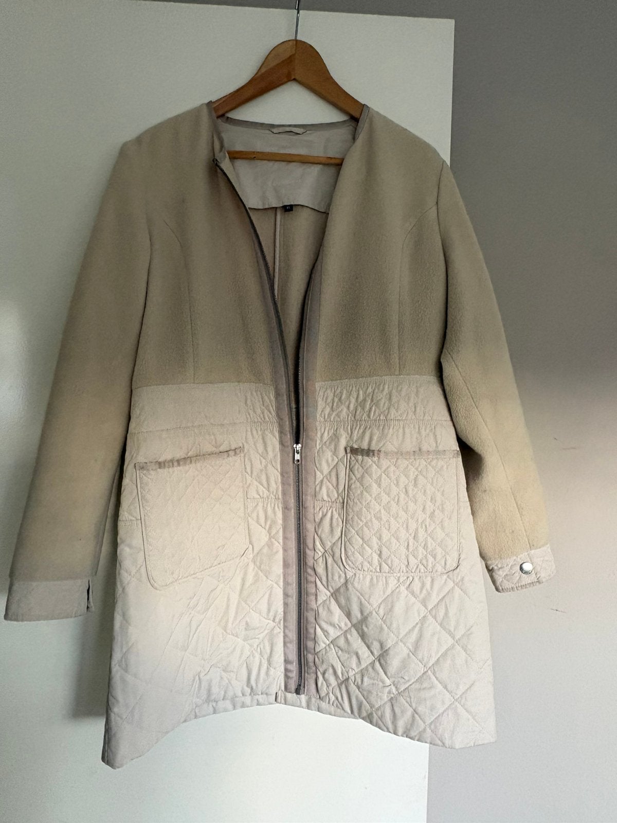 ILSE JACOBSEN OUTDOOR JAS XL, Ophalen of Verzenden, Gedragen, Maat 42/44 (L), Beige