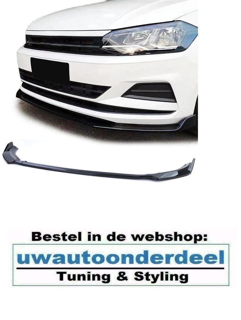 Spoiler Splitter Lip Glans Zwart Geschikt Voor VW Polo 2G AW, Verzenden, Automotive Parts, A.parts@hotmail.nl, Trasmolenlaan 12 3447 GZ Woerden