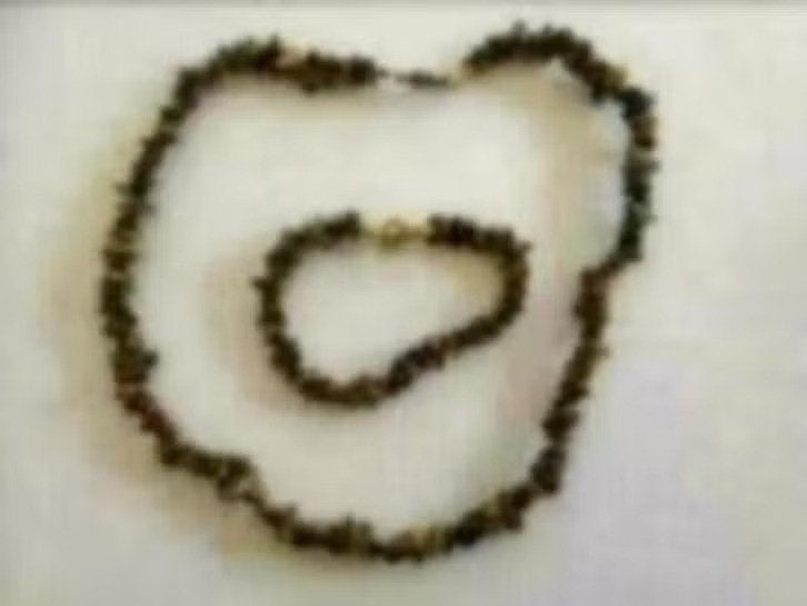 mooie ketting en armband bruine / zwarte tinten, Sieraden, Tassen en Uiterlijk, Kettingen, Ophalen of Verzenden, Nieuw, Bruin