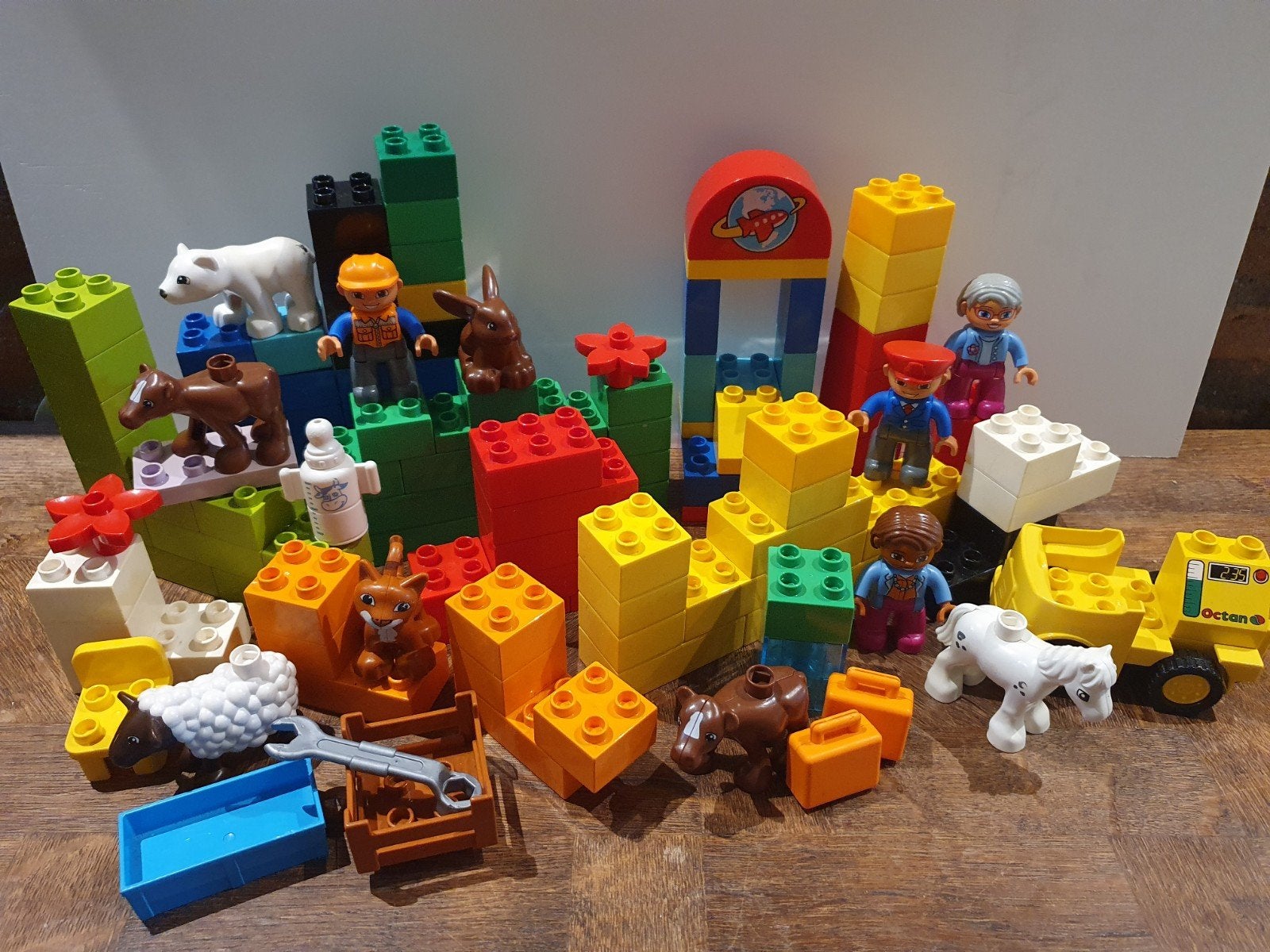 duplo blokken dieren, Ophalen of Verzenden, Gebruikt, Losse stenen, Duplo