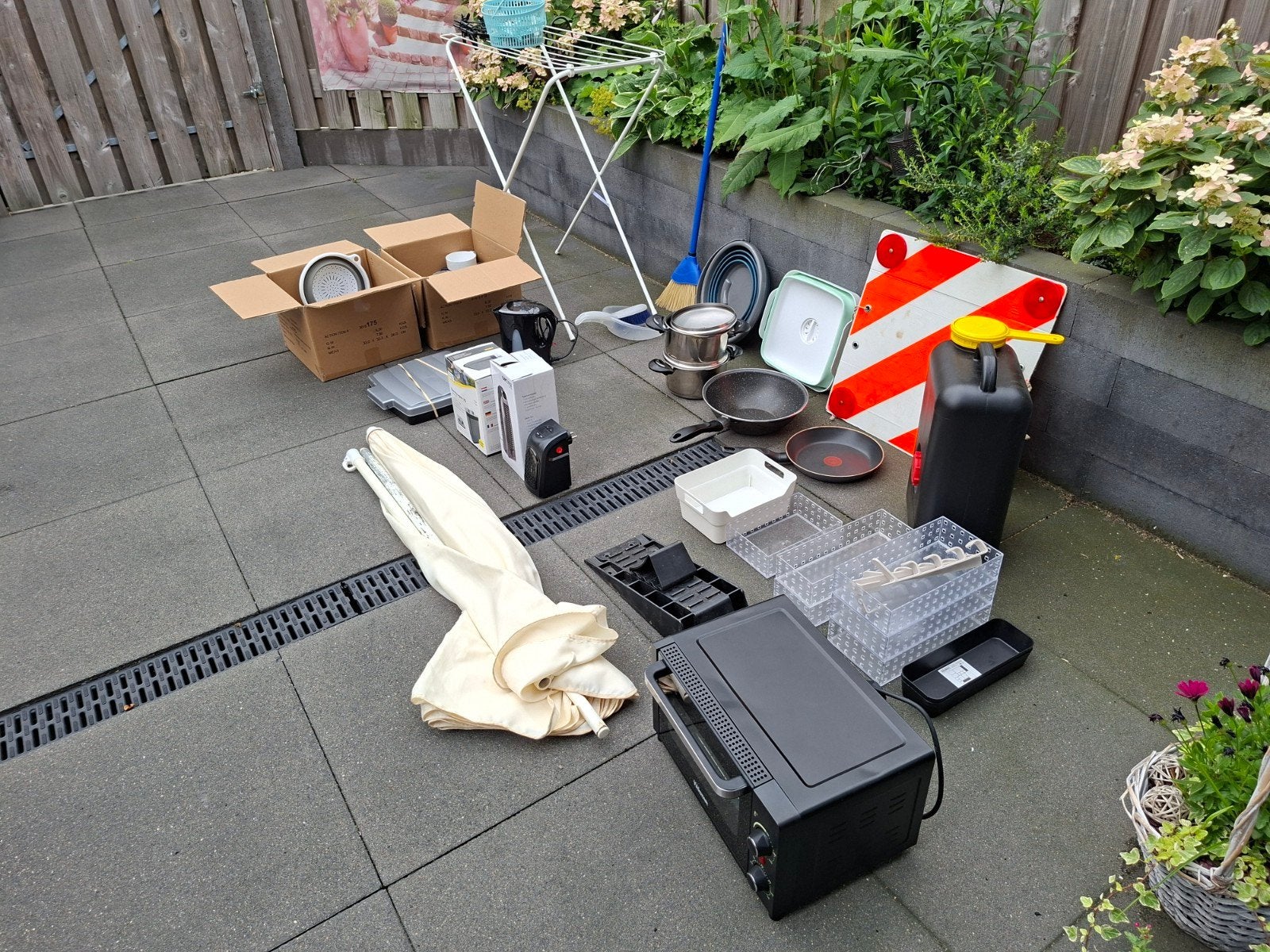 Inventaris voor caravan, camper, vouwwagen of tent, Ophalen