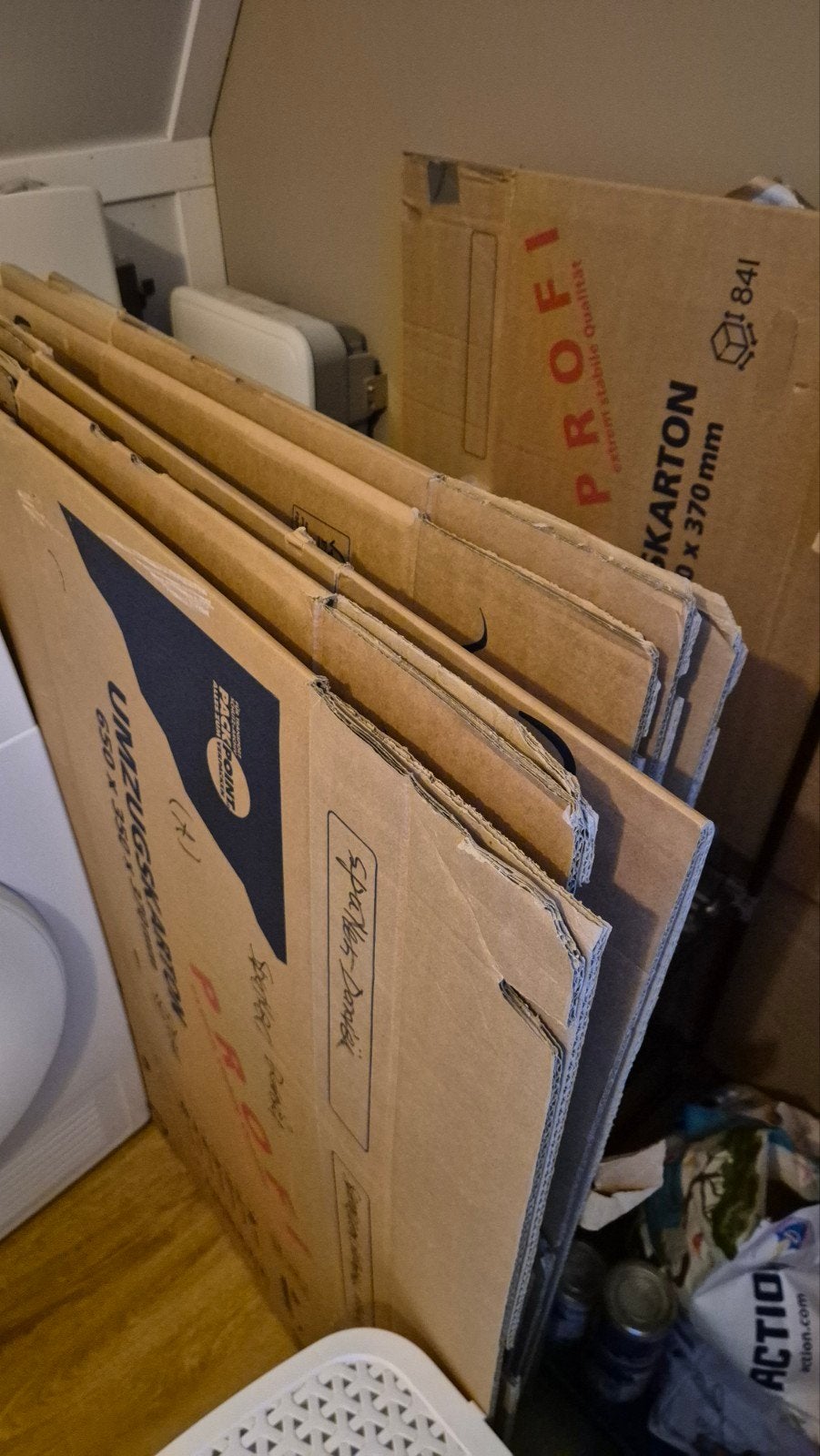 Verhuisdozen 2e hands goede/nieuwstaat, Ophalen, 50 tot 75 cm, Minder dan 40 cm, 35 tot 50 cm