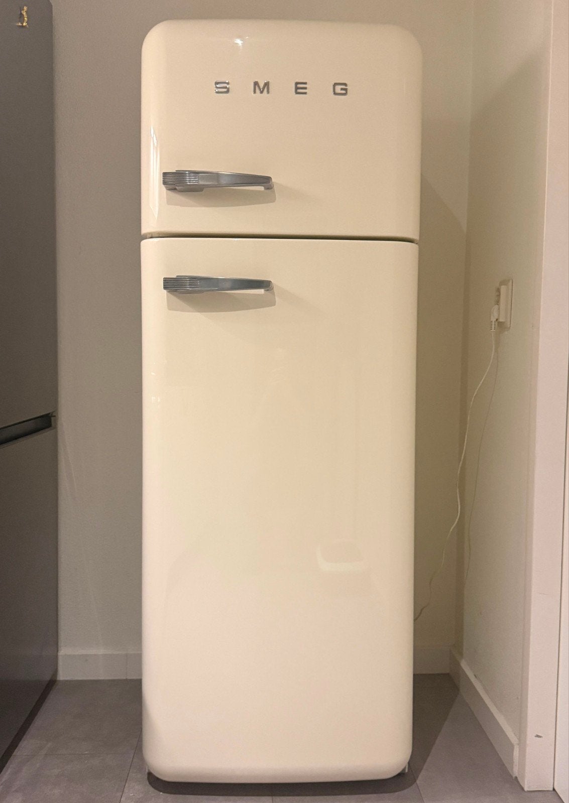 Smeg Koelkast met Vriezer - Crème Retro Design, Ophalen