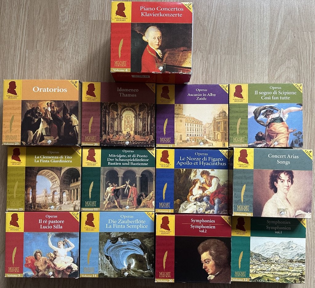 MOZART - 13 GROTE CD BOXEN - ALLEEN IN 1 KOOP, Cd's en Dvd's, Mozart, Overige typen, Ophalen of Verzenden, Zo goed als nieuw
