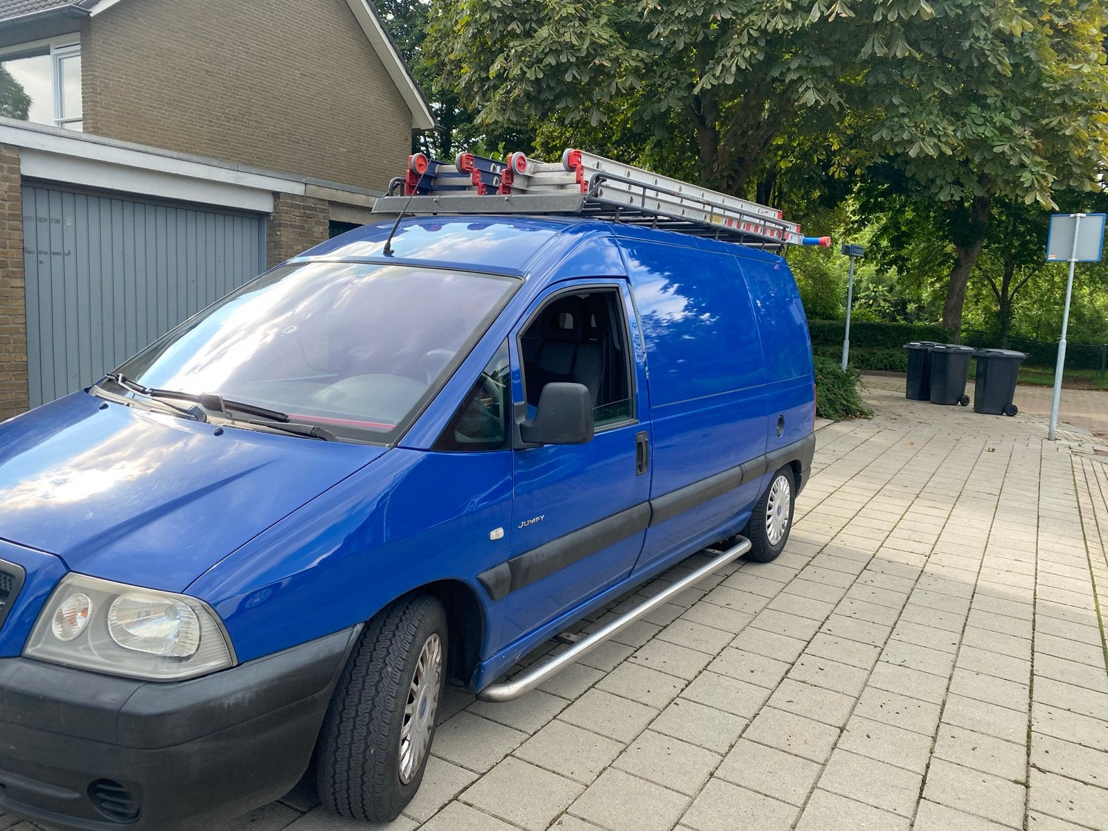 Citroën Jumpy 2.0 HDI 900 Lang 2006, Auto's, 4 cilinders, Blauw, Origineel Nederlands, Metallic lak