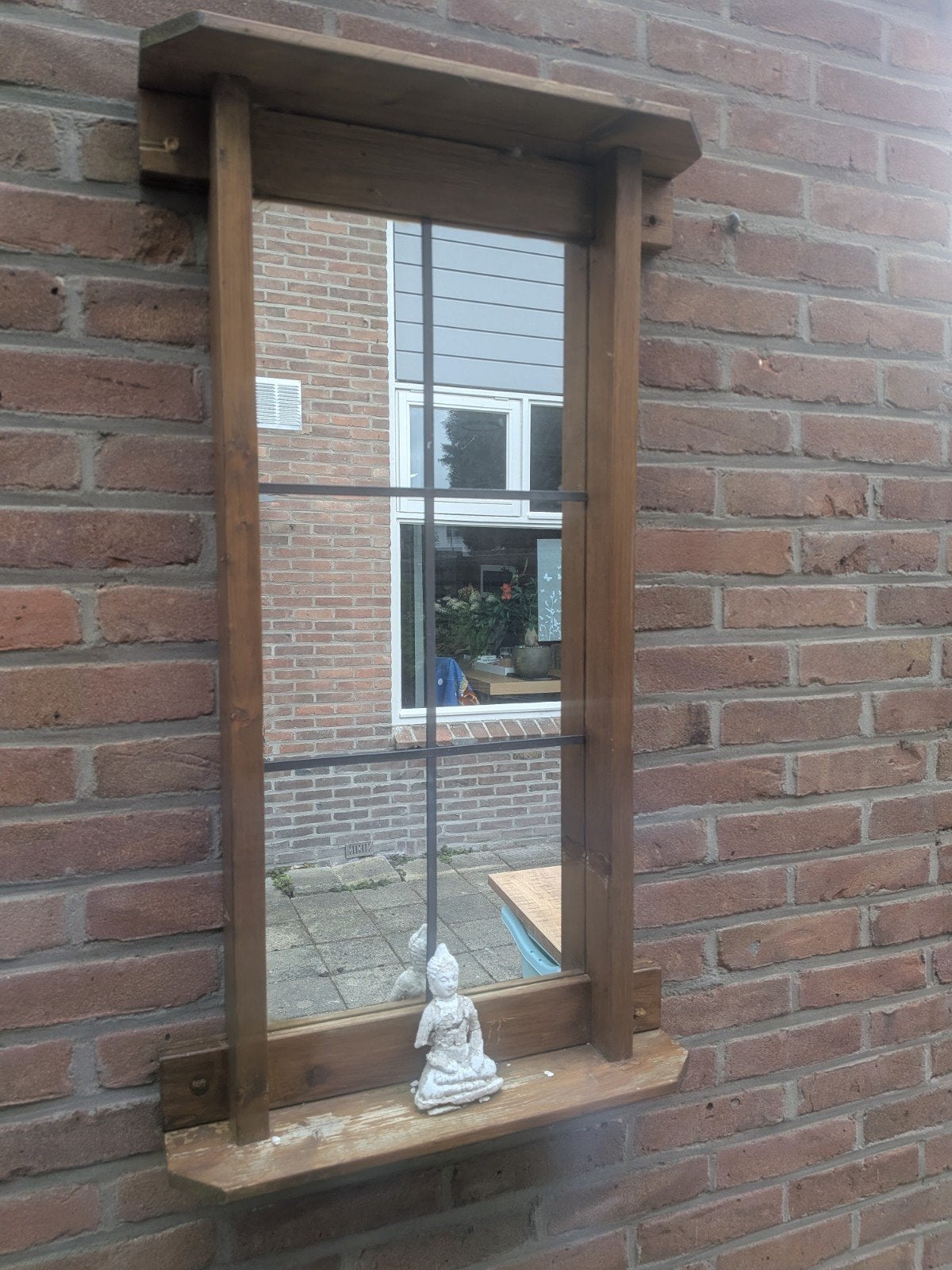 Decoratieve raam spiegel, Ophalen, Gebruikt