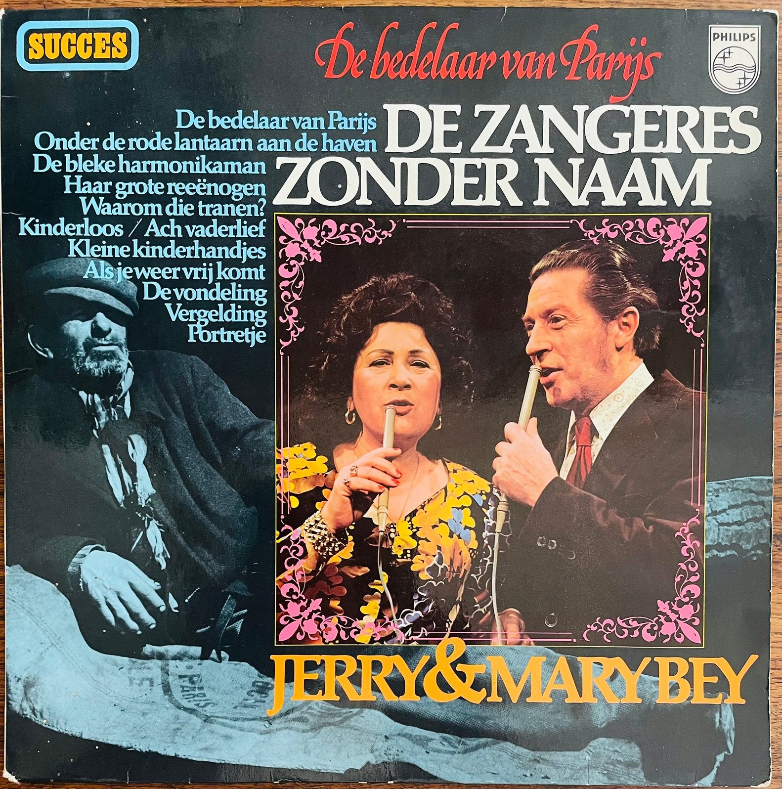 Lp zangeres zonder naam De Bedelaar van Parijs, Cd's en Dvd's, LP, Gebruikt, Ophalen of Verzenden, Levenslied of Smartlap