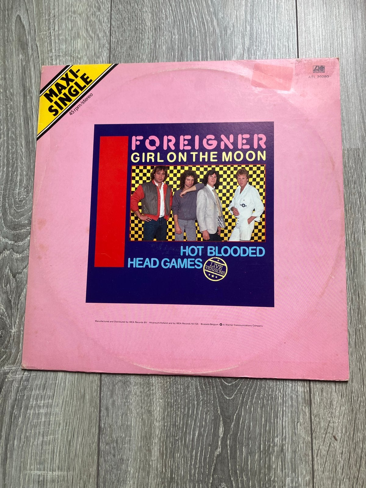Foreigner - Girl on the Moon / Hot Blooded Maxi-Single, Ophalen of Verzenden, Gebruikt, 12 inch, EP