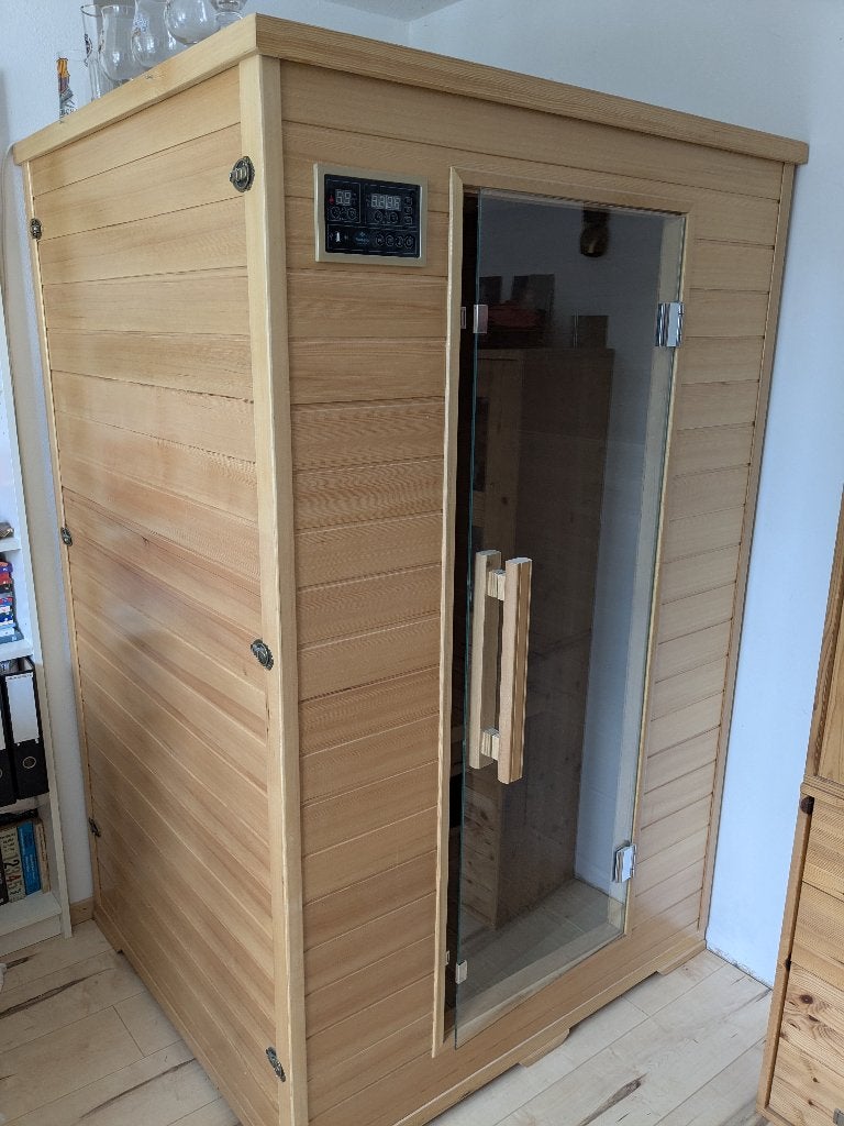 Te koop: Infrarood sauna (2 persoons), Ophalen, Zo goed als nieuw, Infrarood, Complete sauna